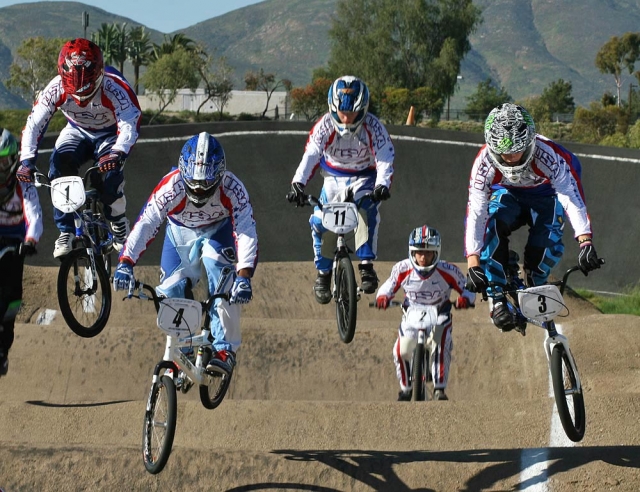 Junior development camps at the Olympic Training Center in Chula Vista, California, allow BMXers a chance to train on the world-class supercross track.